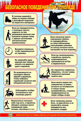 Безопасное поведение при гололедице