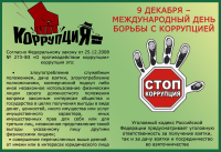 ПАМЯТКА для граждан о порядке действий при обнаружении фактов проявления коррупции со стороны должностных лиц государственных и муниципальных организаций, органов местного самоуправления