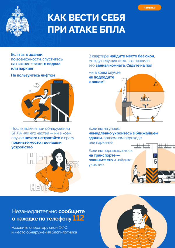 Как веси себя при атаке БПЛА